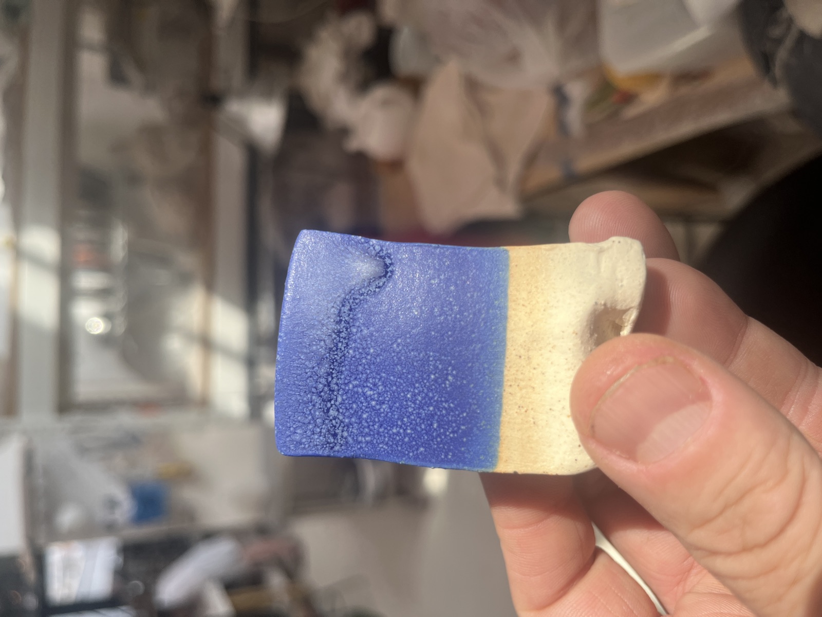 Atabey glaze — Cobalt Blue test tile